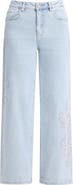 Bayeas Embroidered High Waist Relaxed Straight Leg Jeans