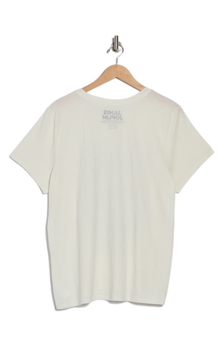 Lucky Brand Janis Joplin Graphic Crop T-Shirt, Alternate, color, Marshmallow