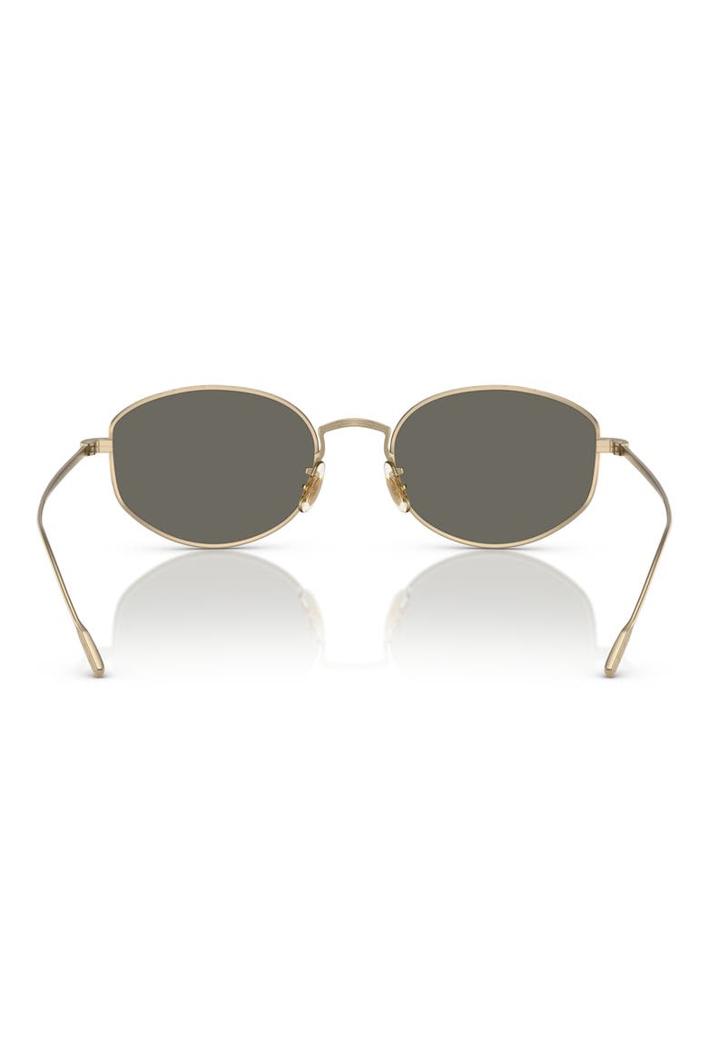 51mm Oval Sunglasses, Alternate, color, GOLD GREY