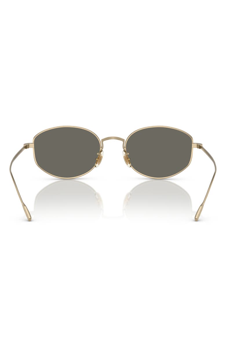 Oliver Peoples 51mm Oval Sunglasses, Alternate, color, Gold Grey
