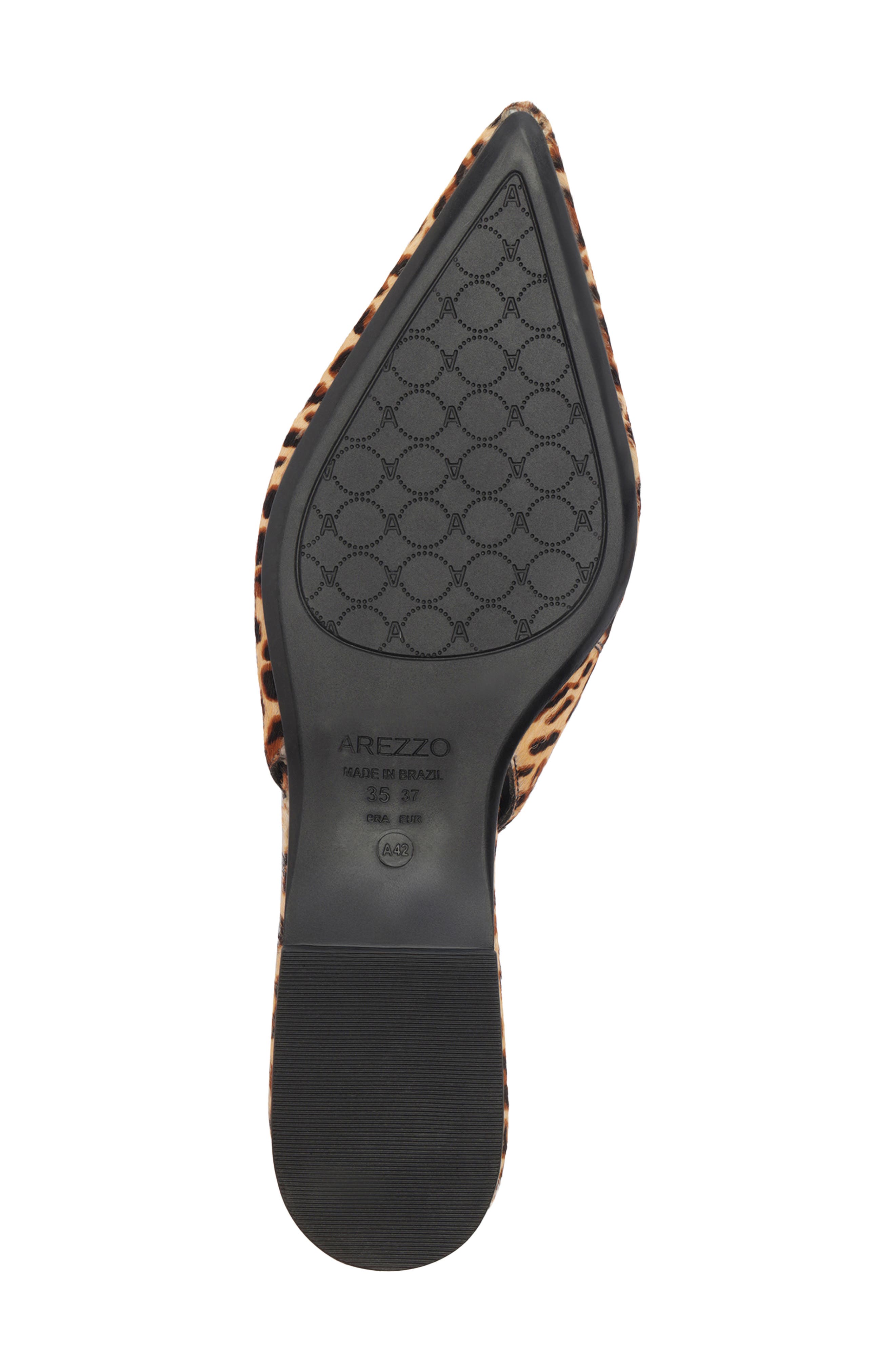 Atlas Pointed Toe Slingback Flat, Alternate, color, LEOPARD