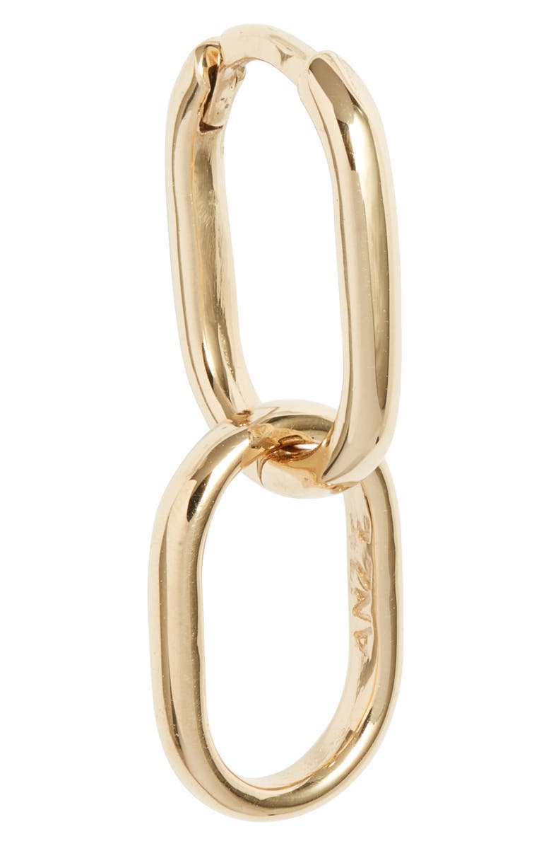Anzie Double Paper Clip Hoop Earrings, Alternate, color, Gold