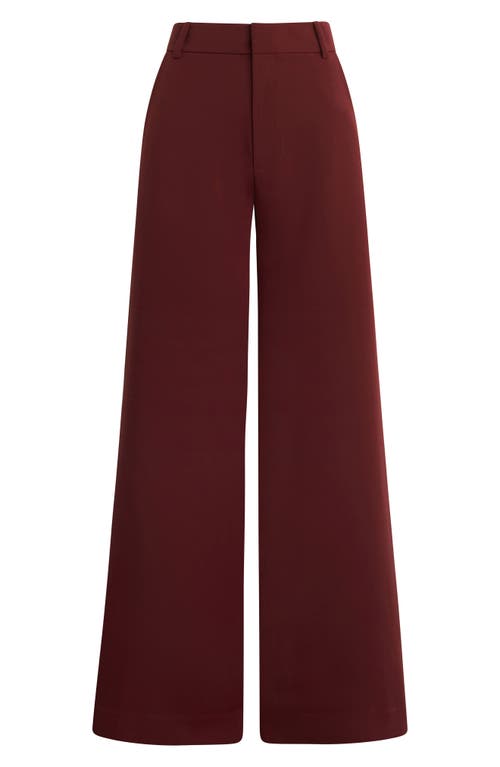 Favorite Daughter The Jones Wide Leg Pants In Burgundy