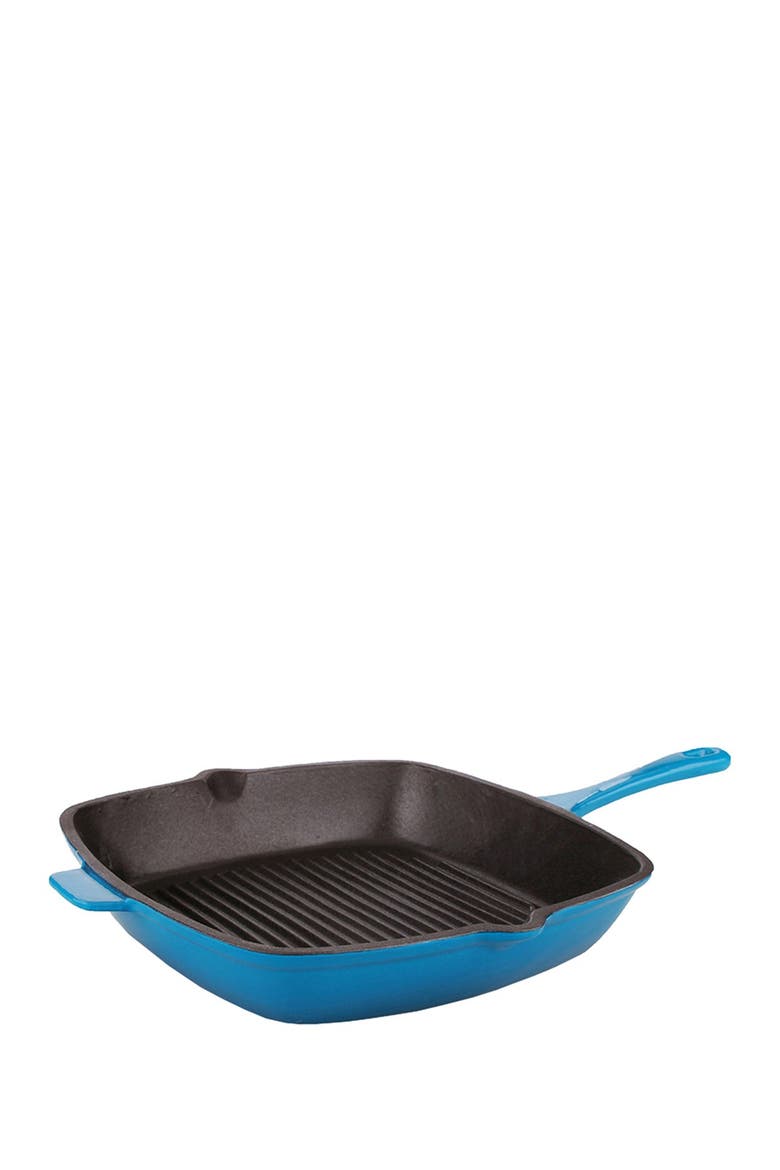 Neo Cast Iron Blue 11" Grill Pan, Main, color, BLUE