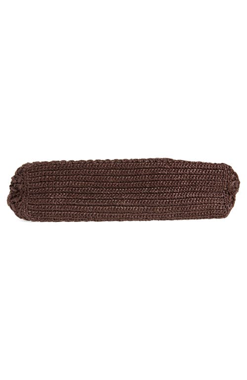 Dolce & Gabbana Crochet Tote Bag Woven Texture In Moro/ebano