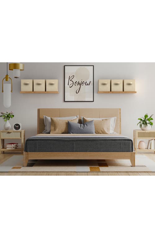 Sorbus Large Collapsible Storage Cube In Beige