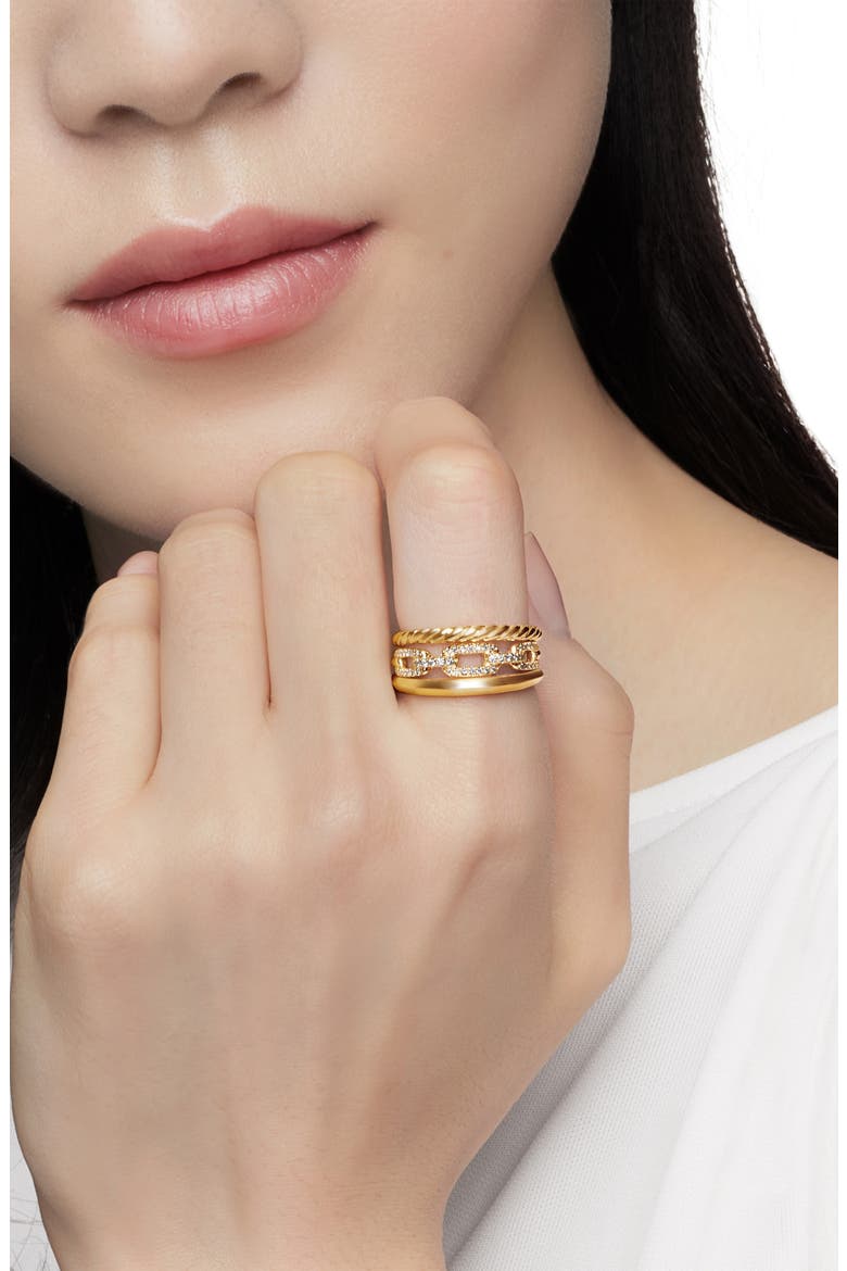 Stax Narrow Diamond Ring, Alternate, color, YELLOW GOLD