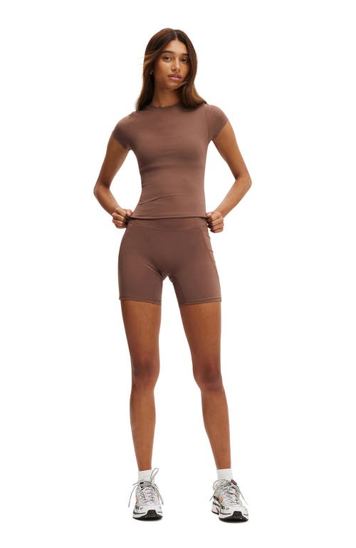 Cotton On Body Active Ultra Soft Fitted Tshirt In Brown
