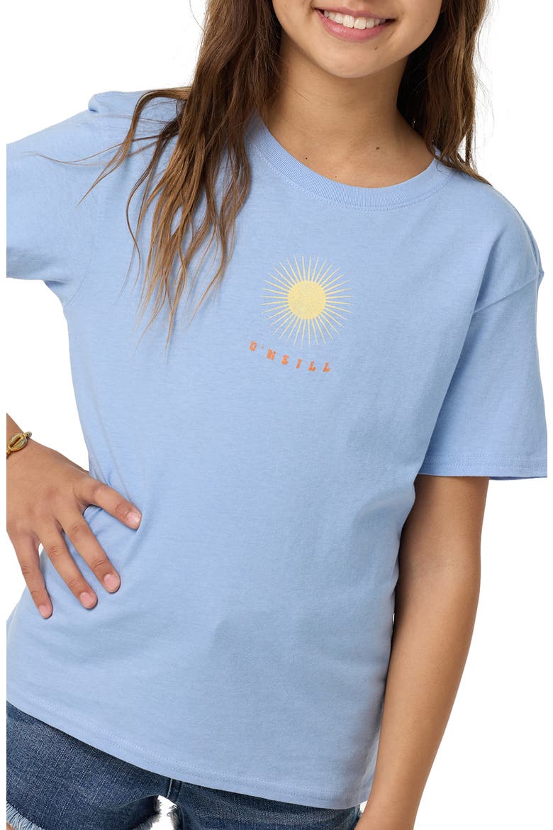 Kids' Mystic Sun Angie Graphic T-Shirt, Alternate, color, BLUE GLASS