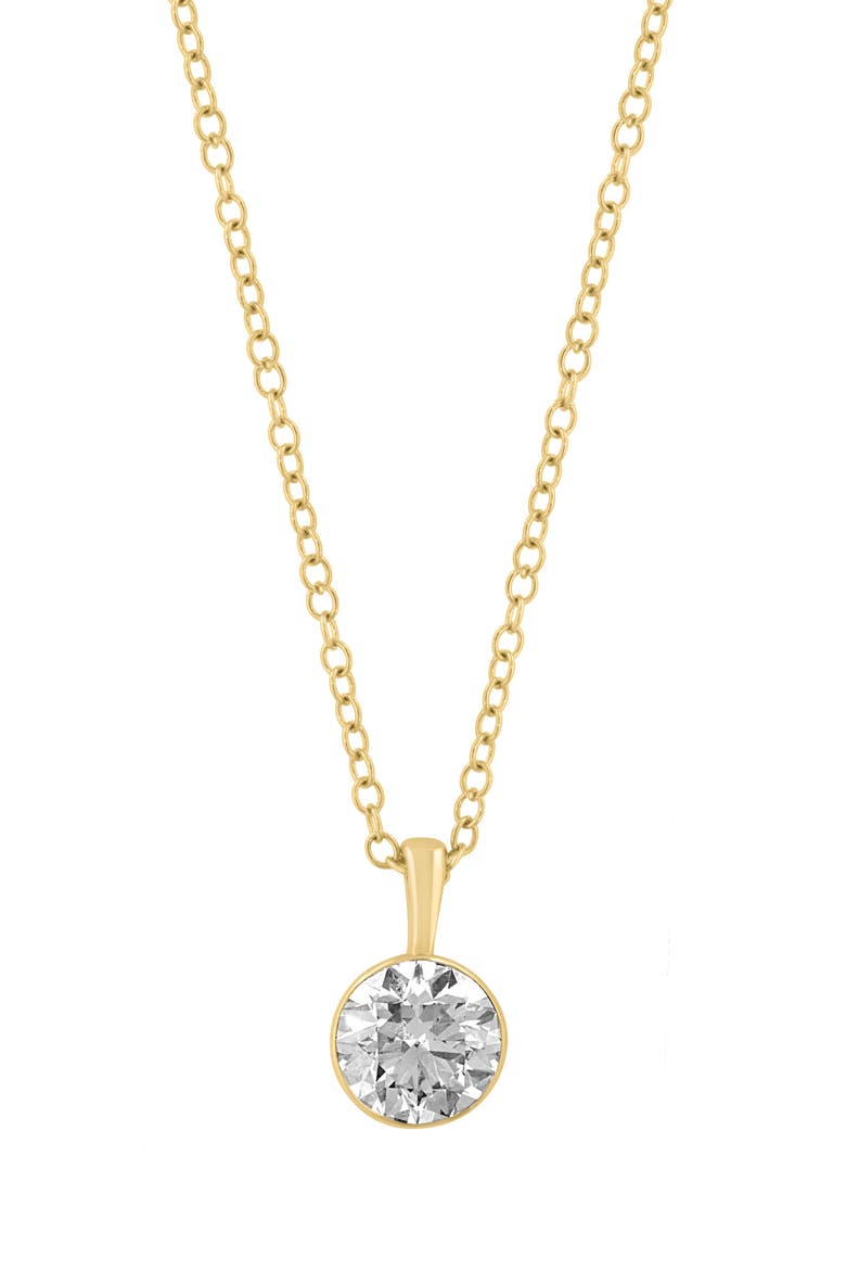 Lab-Grown Diamond Pendant Necklace, Main, color, GOLD