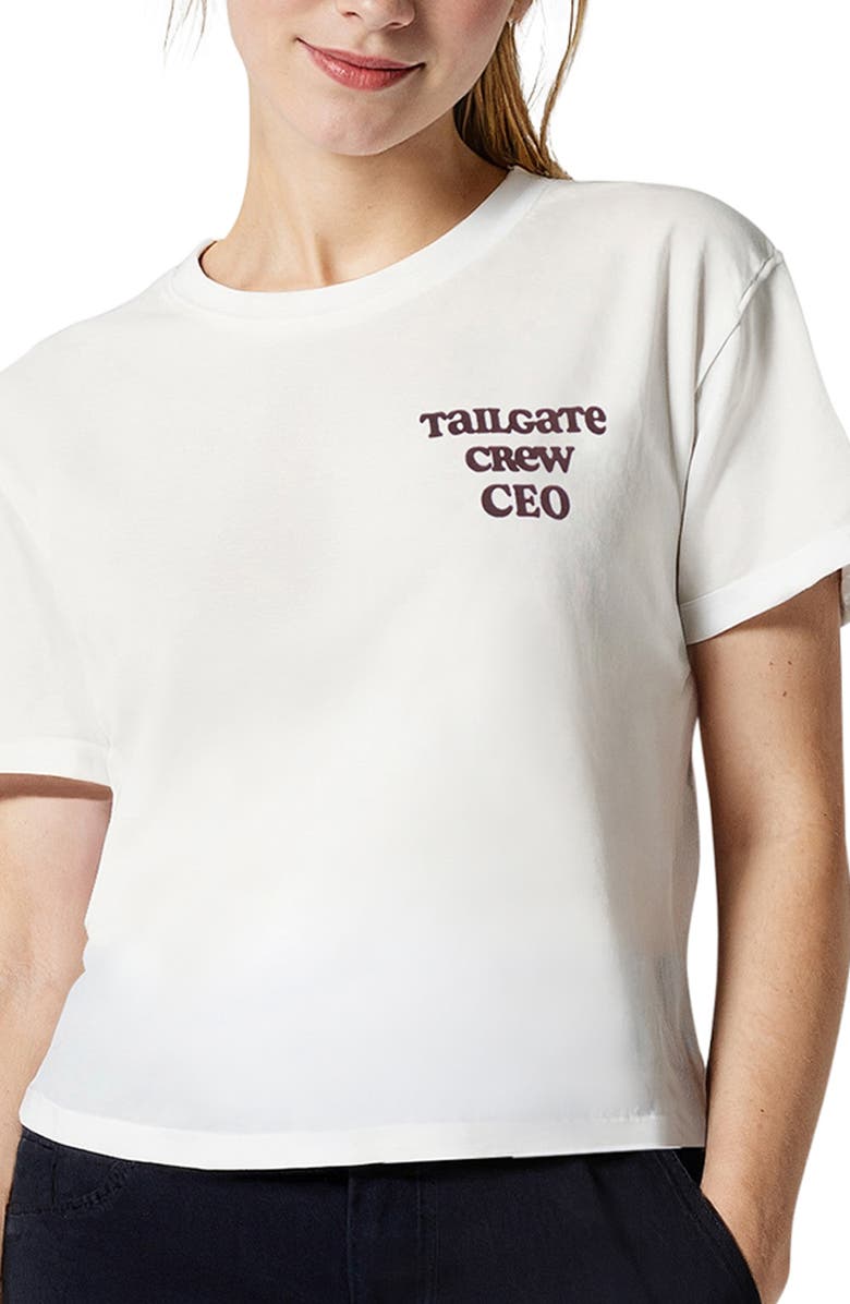 Wildfox Jamie Tailgate Graphic T-Shirt, Alternate, color, Snow White