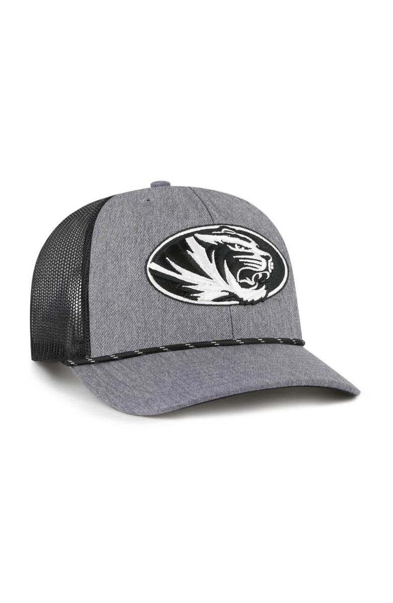 '47 Men's '47  Gray Missouri Tigers Carbon Rope Adjustable Hat, Alternate, color, Gray