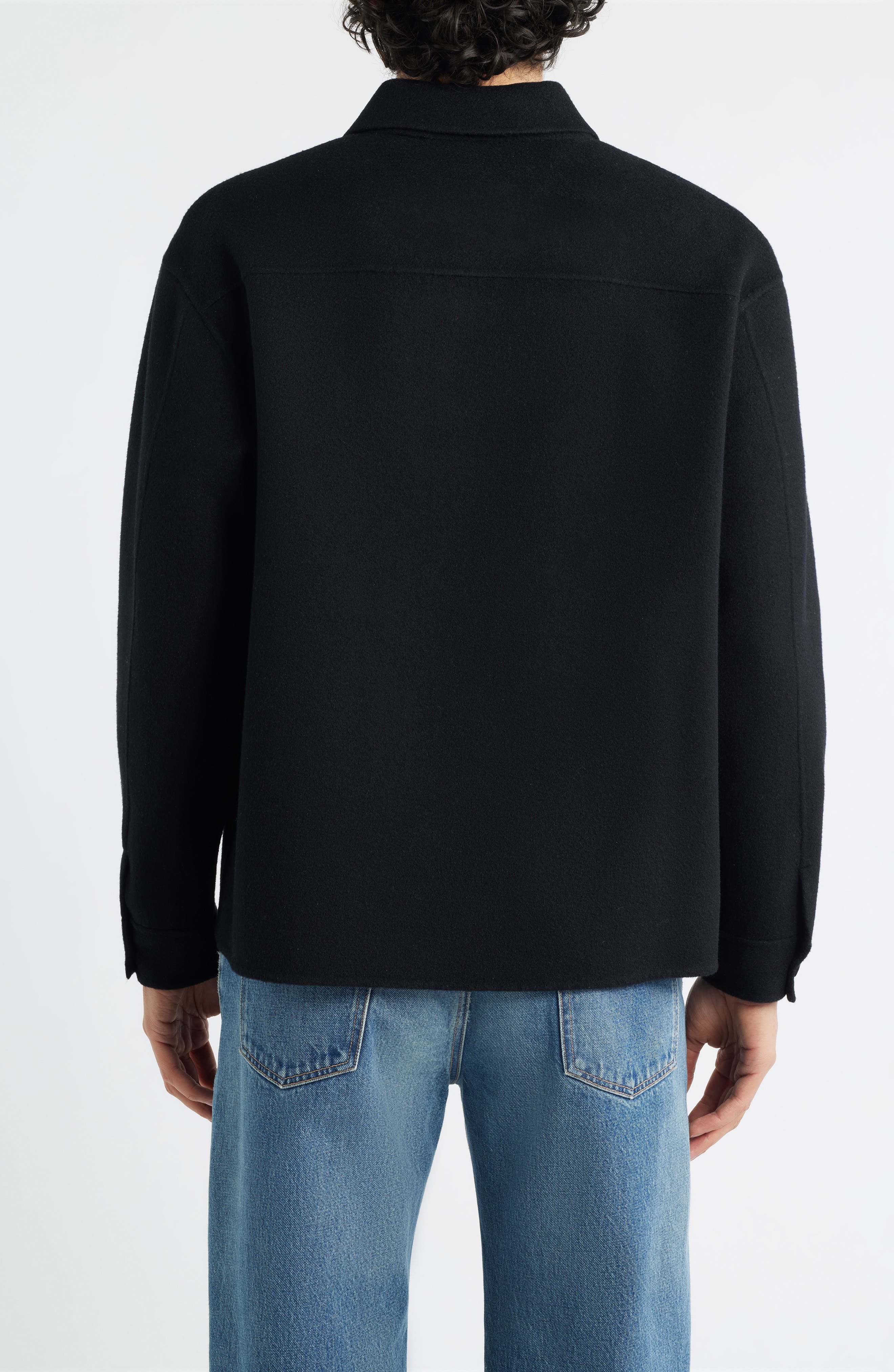 Мужские FRAME Double Face Wool Shirt Jacket — фото 2
