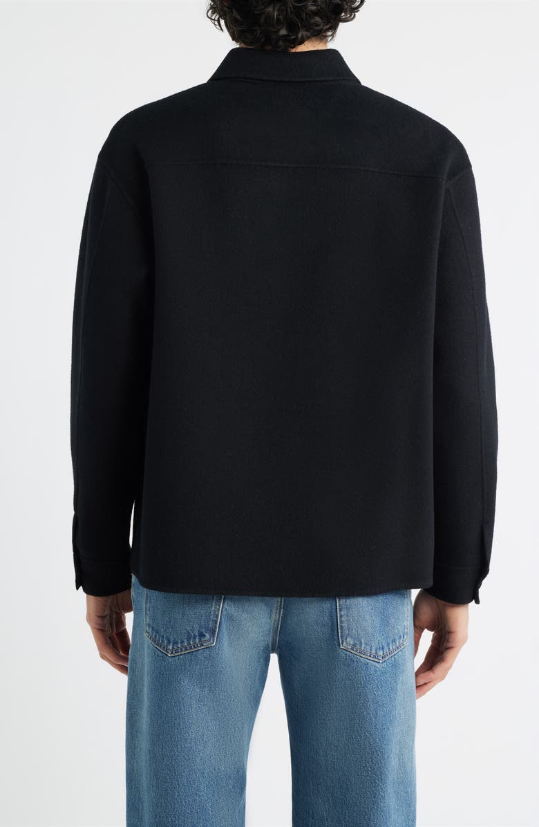 FRAME Double Face Wool Shirt Jacket, Alternate, color, Black