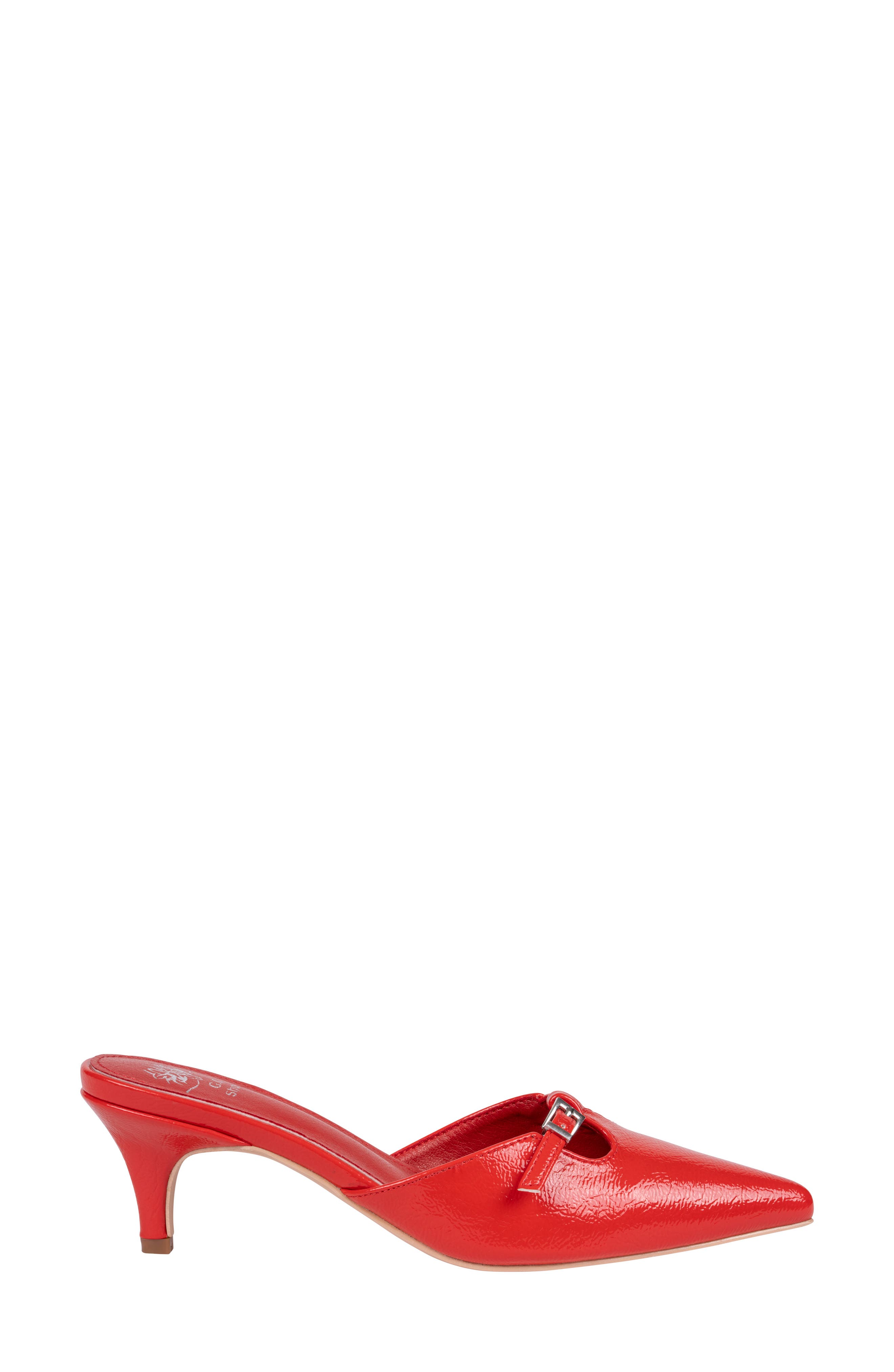 GOOD CHOICE NEW YORK Simone Pointed Toe Mule, Alternate, color, Red