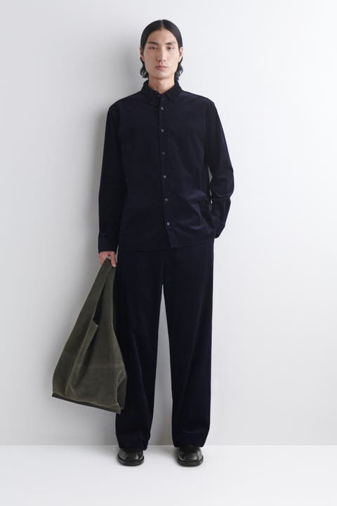 Corduroy Relaxed-fit Wide-leg Trousers