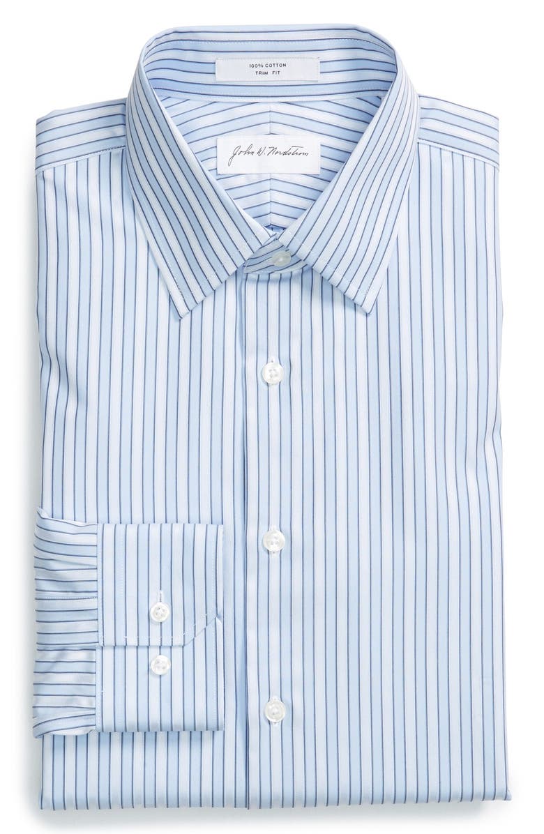 John W. Nordstrom<sup>®</sup> Trim Fit Stripe Dress Shirt, Main, color,