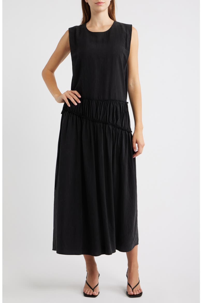Aisling Maxi Dress, Main, color, BLACK