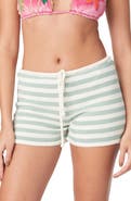 Capittana Maddy Stripe Cover-Up Shorts