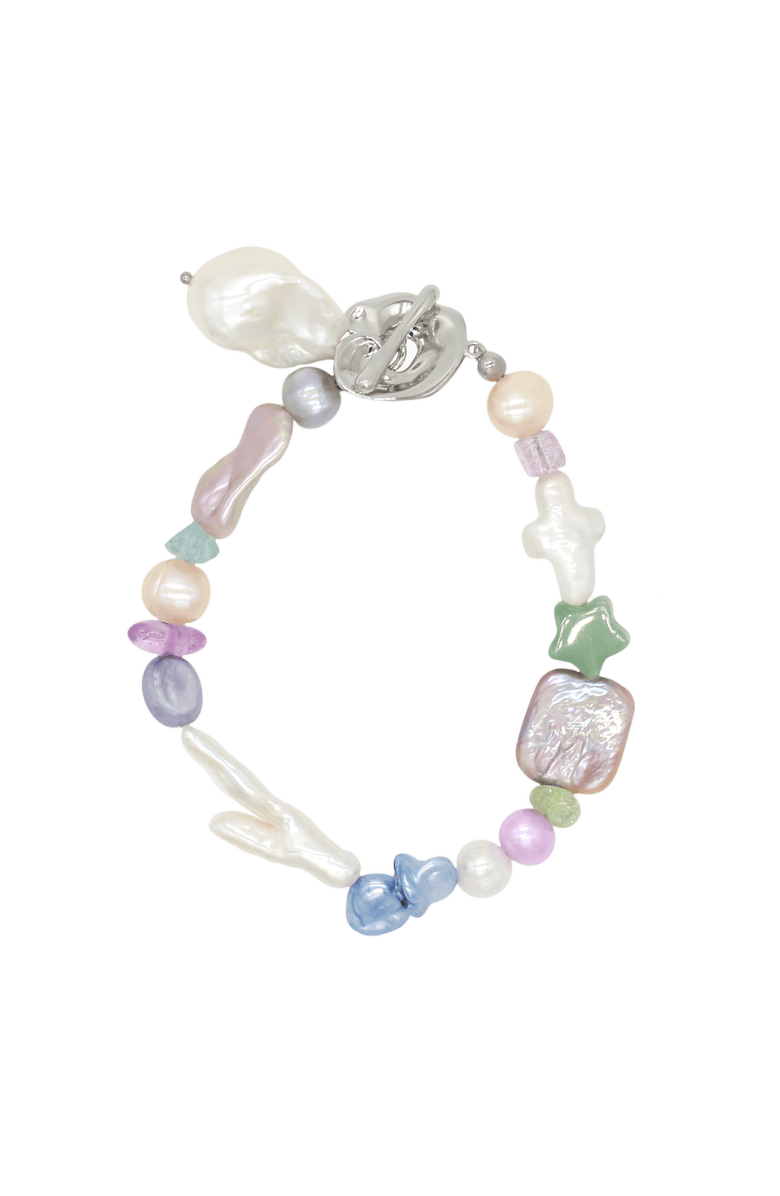 Velvet Luna Irregular Multicolor Pearl Bracelet, Main, color, Multi Colored