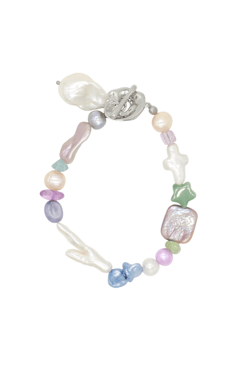 Irregular Multicolor Pearl Bracelet