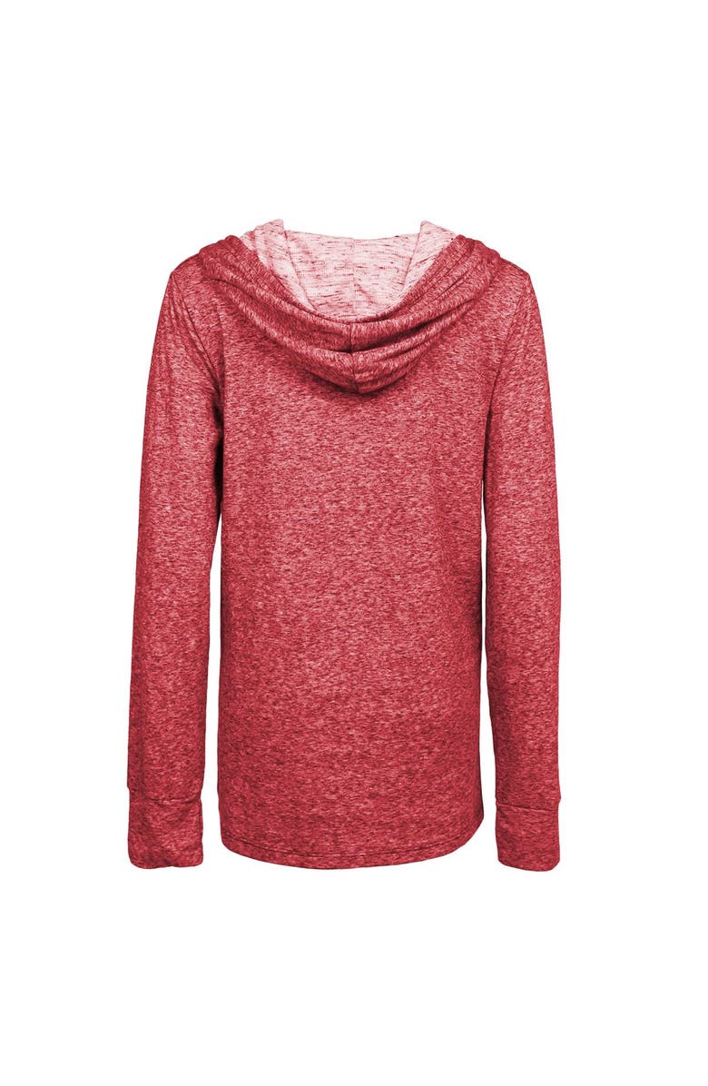 Majestic Threads Women's Majestic Threads  Red Kansas City Chiefs Super Bowl LVIII Victory Slub V-Neck Pullover Hoodie, Alternate, color, 