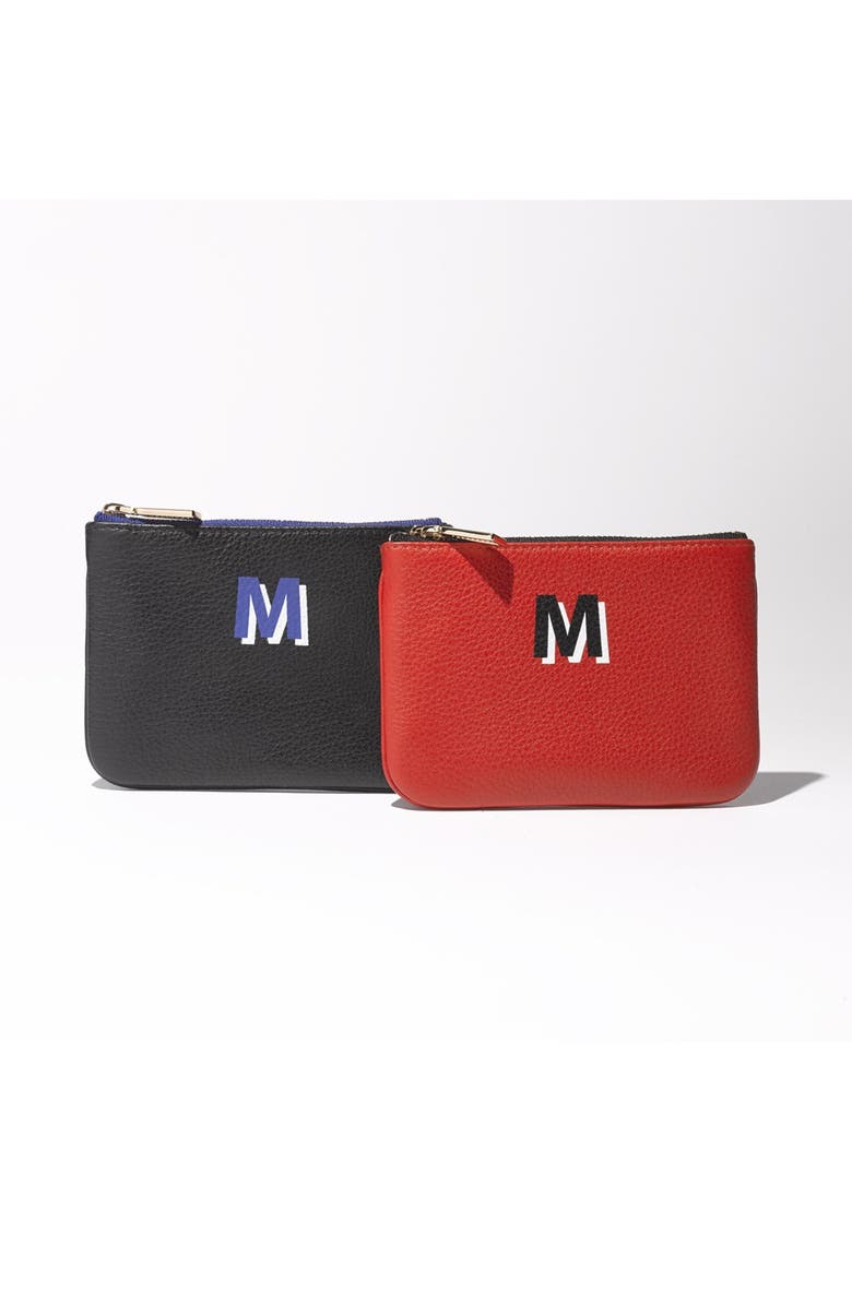 Rebecca Minkoff 'Cory - A-Z' Leather Pouch, Alternate, color, 