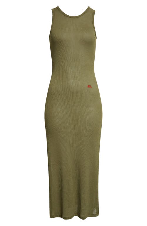 ECKHAUS LATTA ECKHAUS LATTA SPIRAL RIB MIDI TANK DRESS