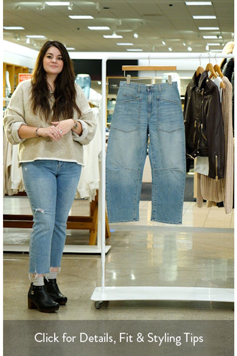 Shon High Waist Barrel Leg Jeans video