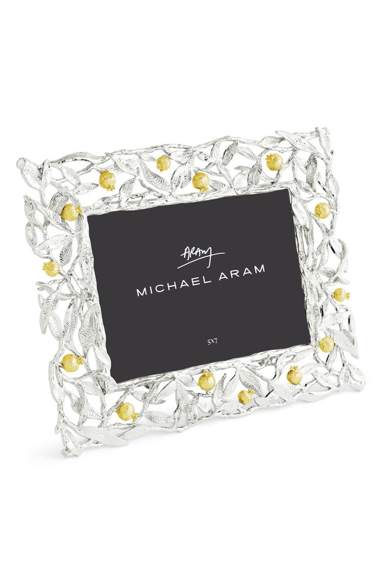 Michael Aram Pomegranate Convertible Easel Picture Frame, Alternate, color, Gold/ Silver