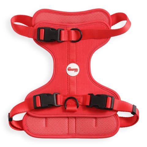 Arlo Adjustable Soft Padded No Pull Pet Harness with 3 Buckles and 3 Leash Clips