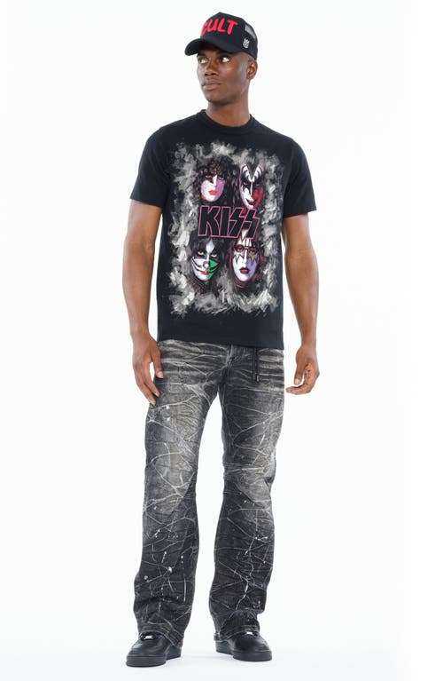Cult Of Individuality Cotton Graphic T-shirt In Black