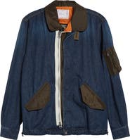 Sacai Mixed Media Blouson Jacket