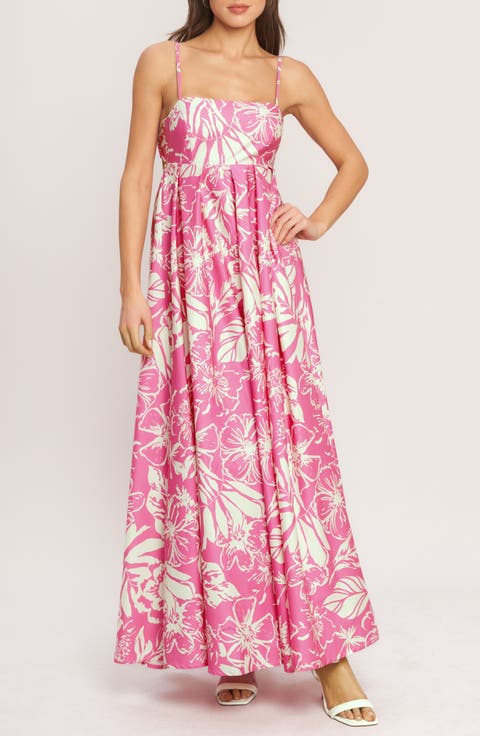 Print Cotton Maxi Dress