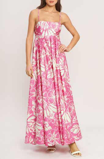 Print Cotton Maxi Dress