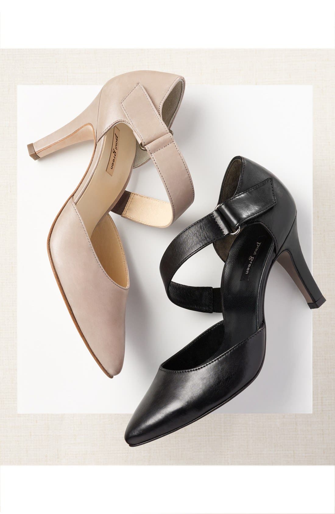 'Desire' Pointy Toe d'Orsay Pump, Main, color, IRON LEATHER