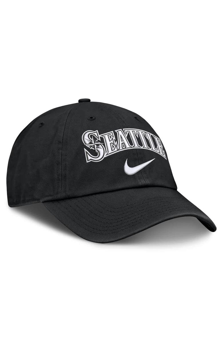 Nike Men's Nike Black Seattle Mariners Primetime Club Adjustable Hat, Alternate, color, Black