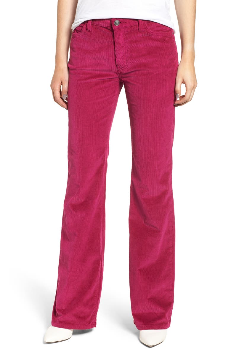 Current/Elliott The Jarvis High Waist Corduroy Bootcut Pants, Main, color, 