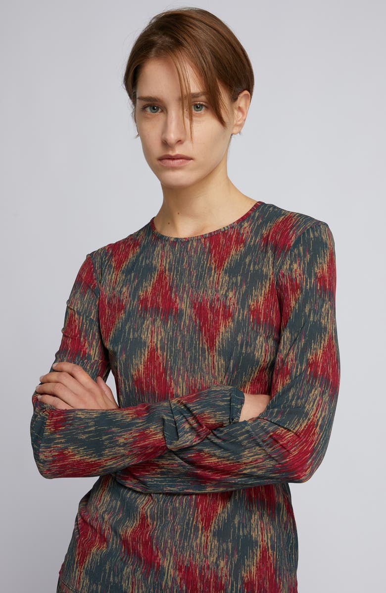 MM by Max Mara Dent Long Sleeve Top, Alternate, color, Dark Grey