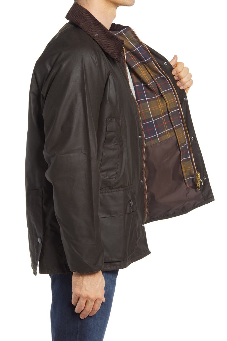 Bedale Water Resistant Waxed Cotton Jacket, Alternate, color, OLIVE
