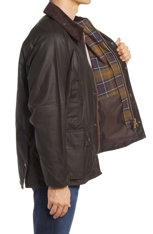 Barbour Classic Bedale Wax Jacket Aw25 Wax Cot Outw In Green