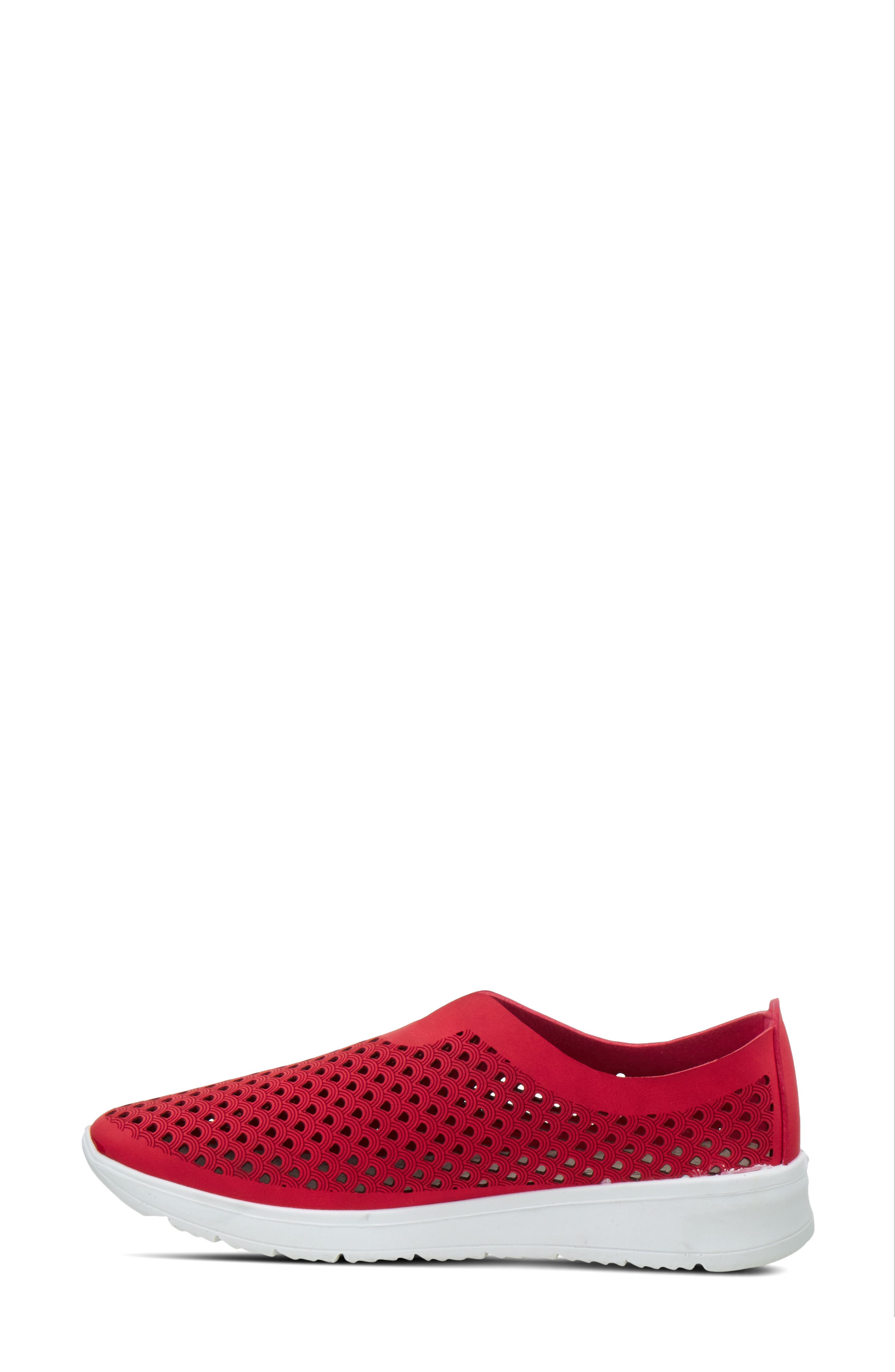 Flexus by Spring Step Centrics Slip-On Sneaker, Alternate, color, Red Nubuck Leather