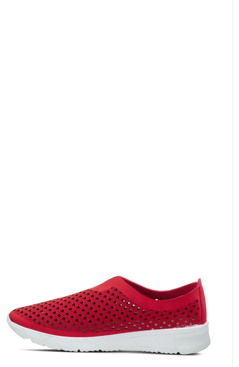 Flexus by Spring Step Centrics Slip-On Sneaker, Alternate, color, Red Nubuck Leather