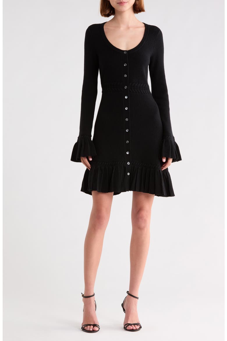 Loretta Dress, Main, color, BLACK