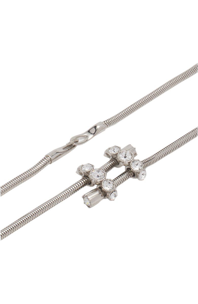 Lanvin Traviata By Lanvin Brass Belt, Alternate, color, Silver-Crystal