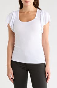 AG Sisley Flutter Sleeve T-Shirt