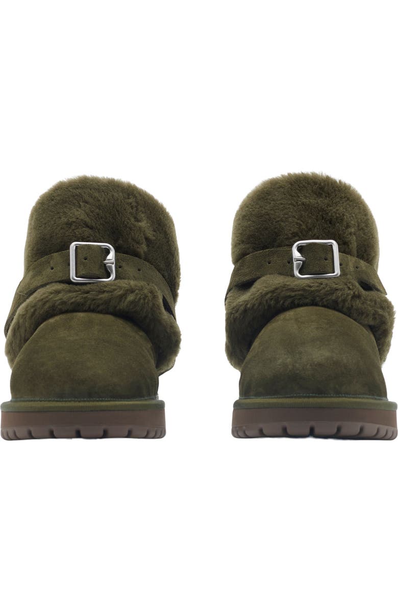 Burberry Snug Genuine Shearling Bootie, Alternate, color, Lock