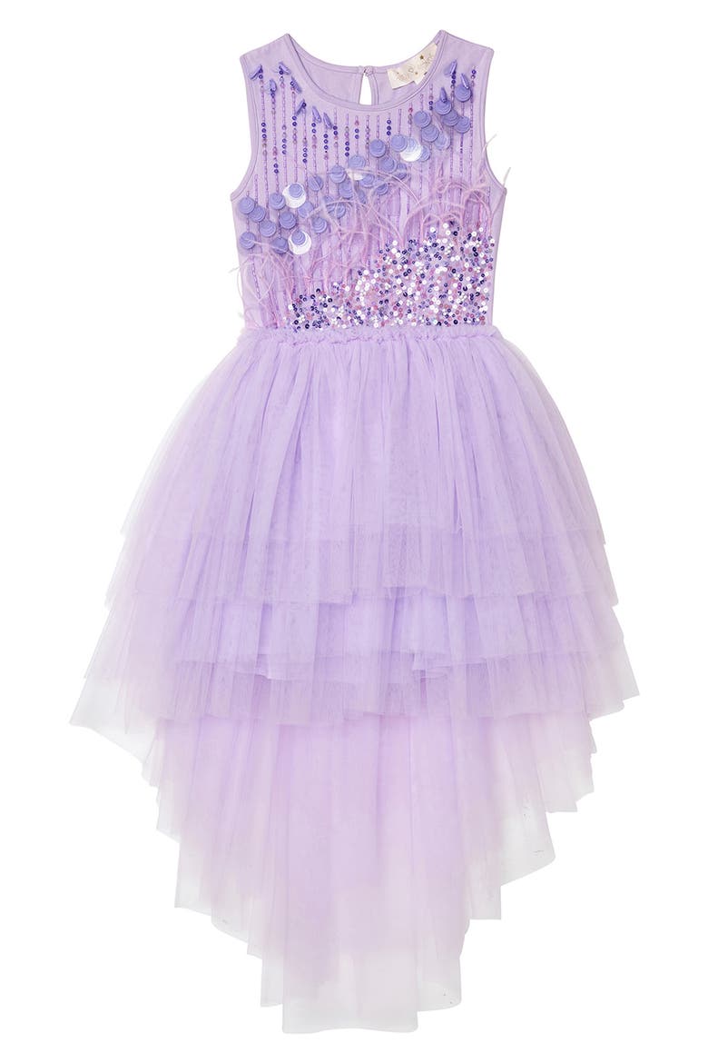 Kids' Bellflower Tutu Party Dress, Main, color, PASTEL LILAC