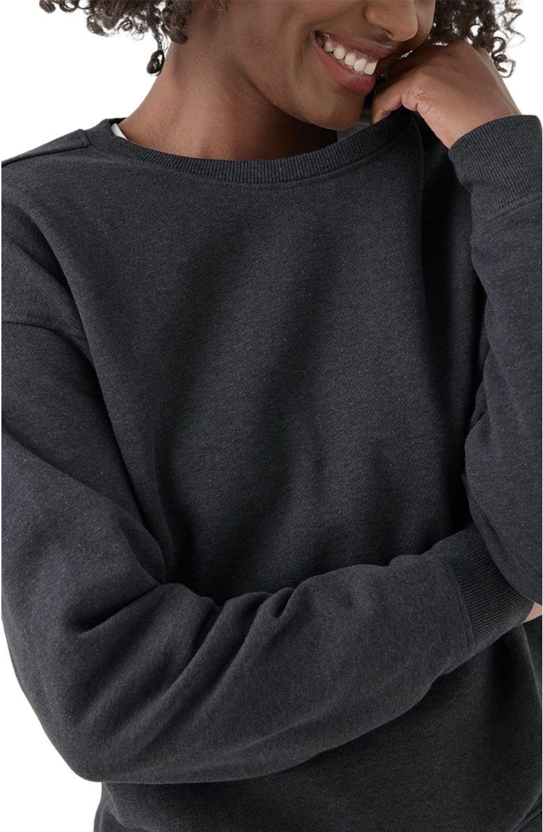 Pact Organic Brushed Fleece Crew Sweatshirt, Alternate, color, 