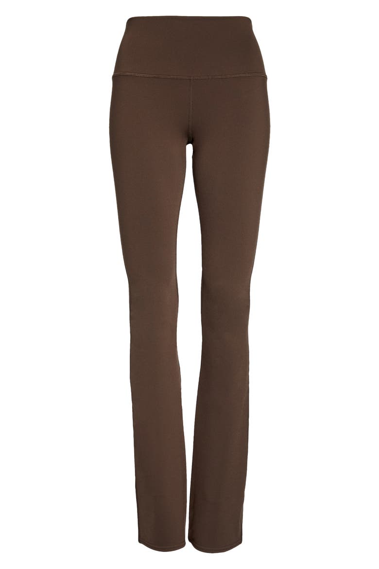 Airbrush High Waist Flare Yoga Pants, Alternate, color, ESPRESSO